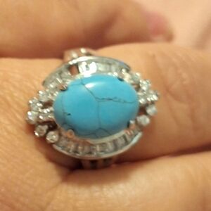 Sterling Silver Turquoise‎ Ring MB